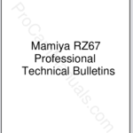 Mamiya RZ67 Professional Technical Bulletins