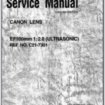 Canon Lens EF 100mm 1:2.0 Ultrasonic Service Manual