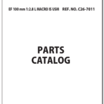 Canon Lens EF 100mm 1:2.8L Macro IS USM Parts Catalog