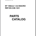 Canon Lens EF 100mm 1:2.8 Macro Parts Catalog