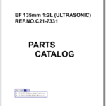 Canon Lens EF 135mm 1:2L Ultrasonic Parts Catalog