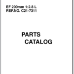 Canon Lens EF 200mm 1:2.8L Parts Catalog