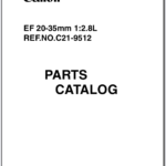 Canon Lens EF 20-35mm 1:2.8L Parts Catalog