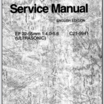 Canon Lens EF 22-55mm 1:4.0-5.6 Ultrasonic Service Manual