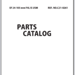 Canon Lens EF 24-105mm F4L IS USM Parts Catalog
