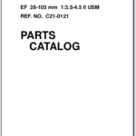 Canon Lens EF 28-105mm F3.5-4.5 II USM Parts Catalog