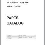 Canon Lens EF 28-105mm 1:4-5.6 USM Parts Catalog