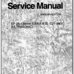 Canon Lens EF 28-135mm 1:3.5-5.6 IS Ultrasonic Service Manual