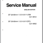Canon Lens EF 28-80mm 1:3.5-5.6 V USM-IIDC Service Manual