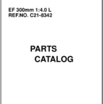 Canon Lens EF 300mm 1:4.0L Parts Catalog