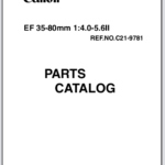 Canon Lens EF 35-80mm 1:4-5.6 II Parts Catalog