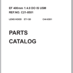 Canon Lens EF 400mm 1:4.0 DO IS USM Parts Catalog