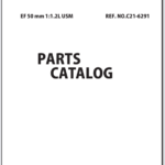 Canon Lens EF 50mm 1:1.2L USM Parts Catalog