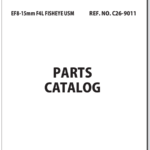 Canon Lens EF 8-15mm F4L Fisheye USM Parts Catalog