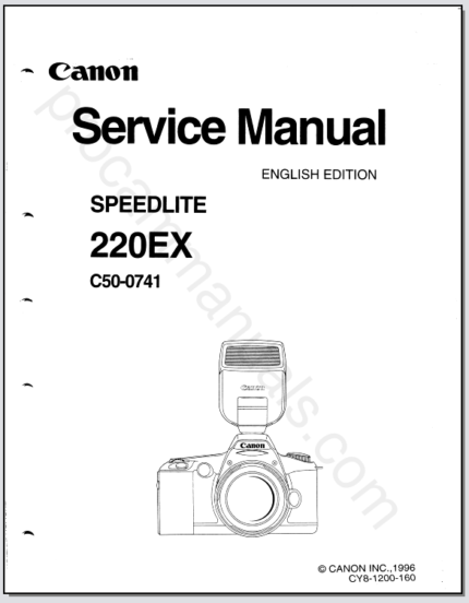 Canon Speedlite 220EX Service Manual