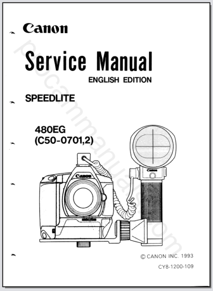 Canon Speedlite 480EG Service Manual