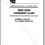 Fuji 3000 Zoom Accessory Flash (Old & Q532) Repair Manual & Parts List