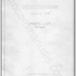 Nikon Nikonos Parts List 9FB