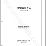 Nikonos IV-A 9F4B Repair Manual